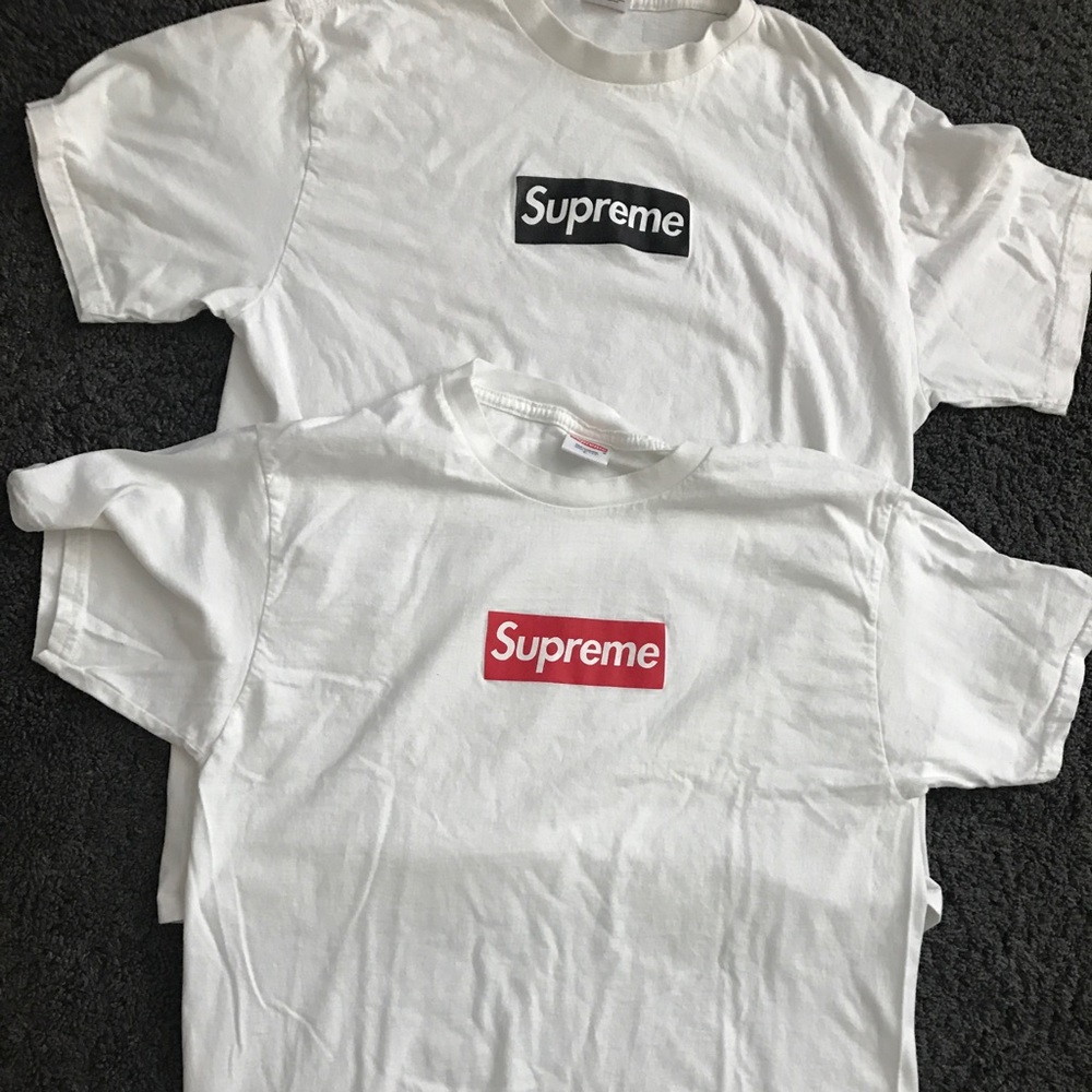 2 supreme t shirts